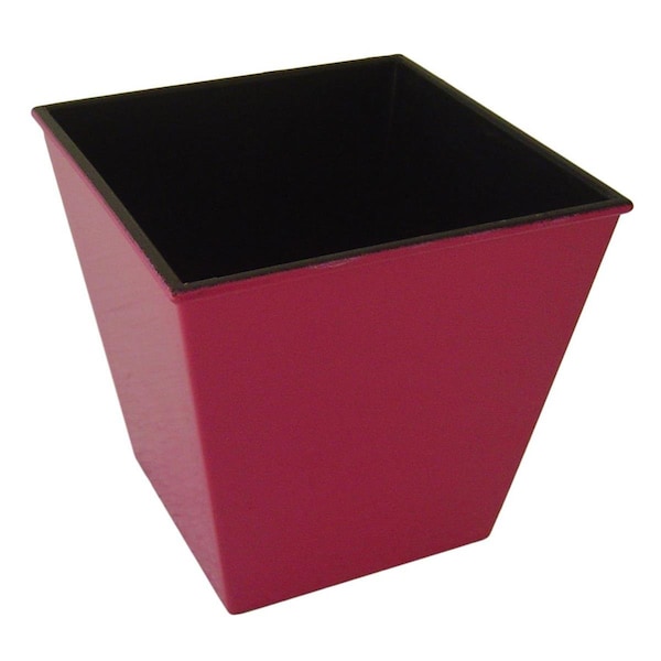 Cheungs 5.25 in. Square Tapered Recycled Plastic Planter, Hot Pink PP-108HP - main
